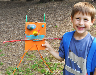 Making Nature Faces/ The Eric Carle Museum Art Studio Blog