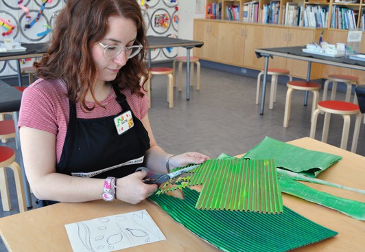 Cardboard and Found Materials Flowers | Making Art with Children | The Eric Carle Museum of Picture Book Art